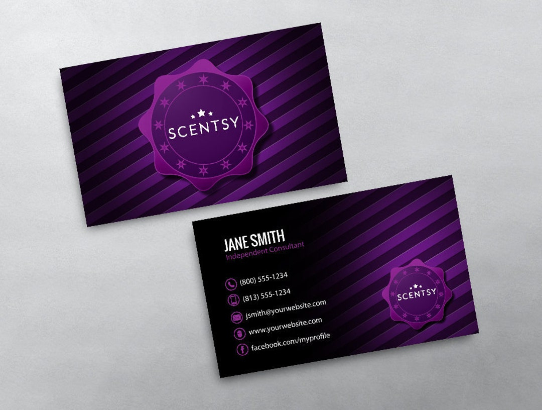 Scentsy Business Card Independent Consultant Business Card Design throughout Free Printable Scentsy Business Cards