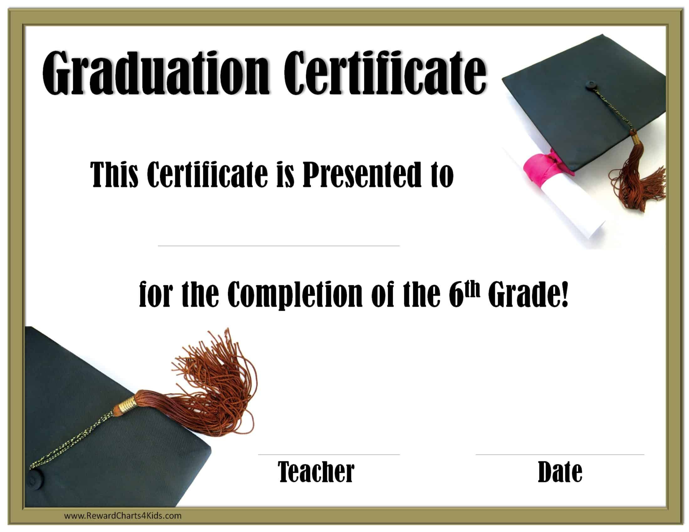 School Graduation Certificates | Customize Online For Free with regard to Free Printable Graduation Certificates Templates