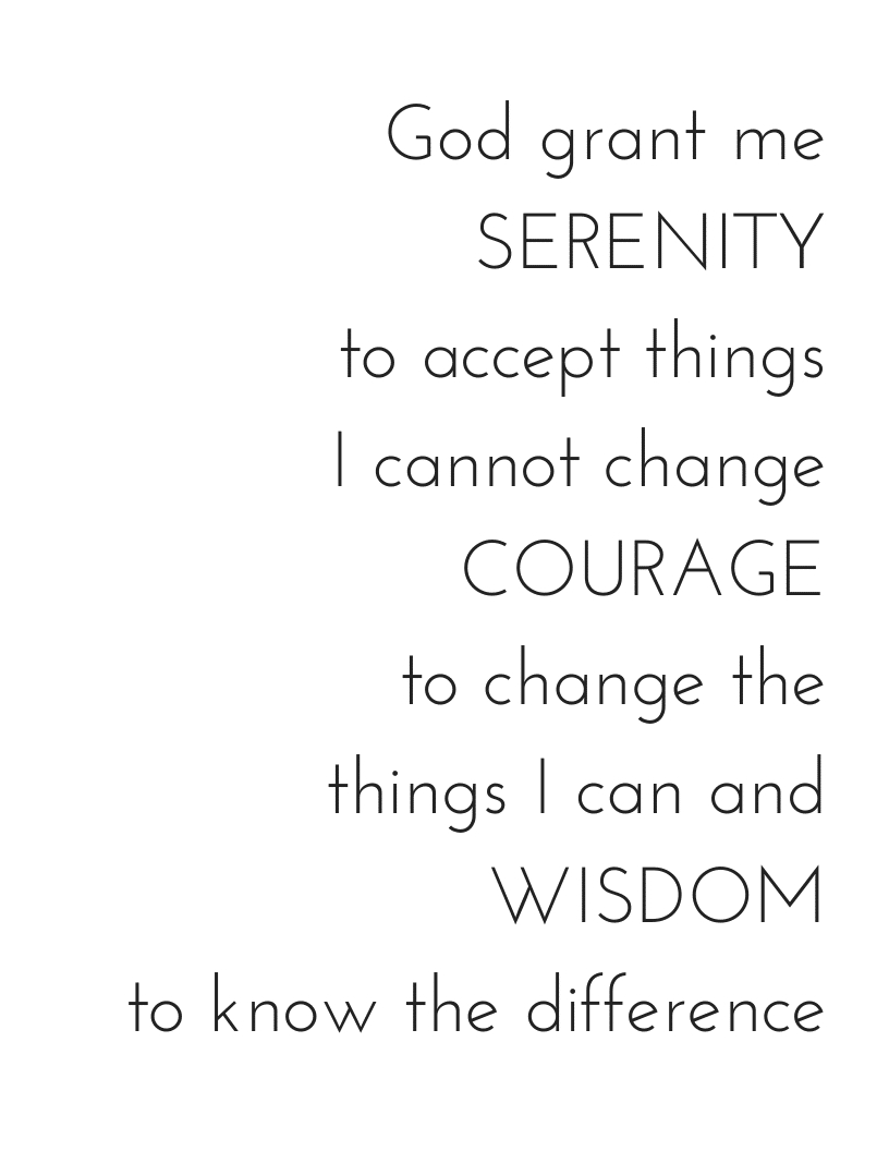 Serenity Prayer Printable - Hungry Happy Home within Free Printable Serenity Prayer