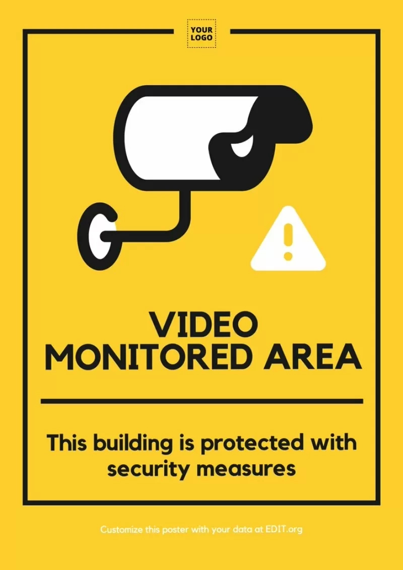 Signs Of Security Cameras &amp;amp; Video Surveillance Zone in Printable Video Surveillance Signs Free