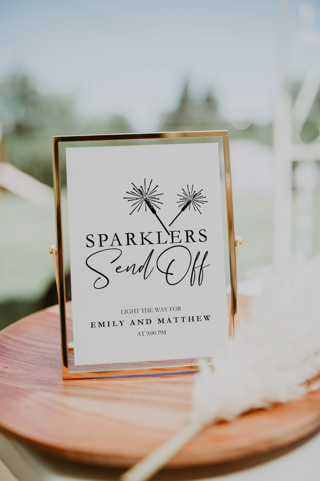 Sparkler Send Off Sign, Wedding Send Off Sign, Let Love Sparkle for Free Printable Wedding Sparkler Sign