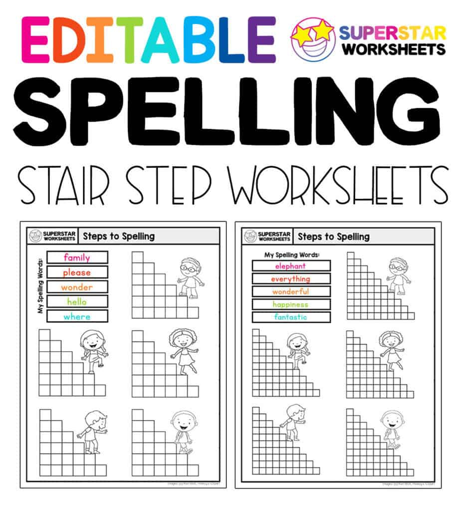 Spelling Worksheets - Superstar Worksheets with Free Printable Spelling Worksheet Generator