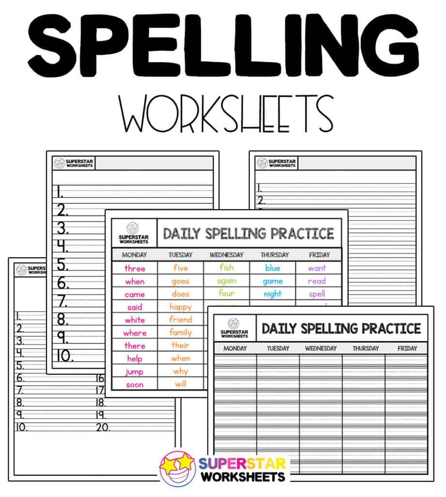 Spelling Worksheets - Superstar Worksheets with regard to Free Printable Spelling Worksheet Generator