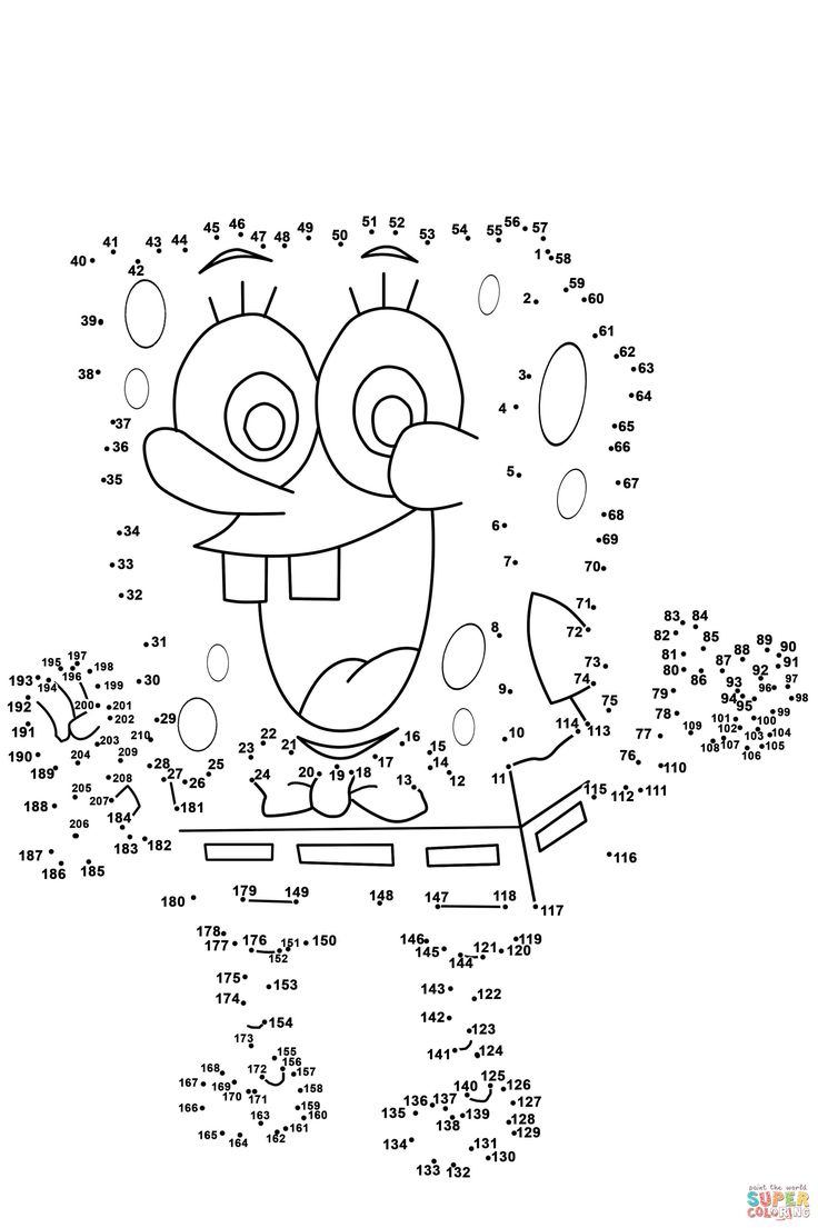 Spongebob+Dot+To+Dot+Printables | Dot To Dot Printables, Hard Dot within Free Printable Connect the Dots