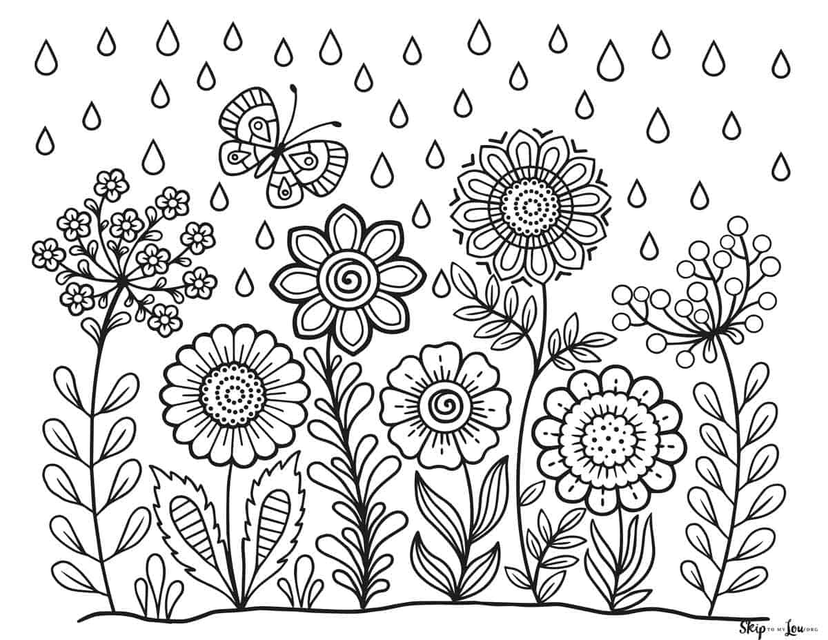 Spring Coloring Pages | Skip To My Lou inside Spring Coloring Sheets Free Printable