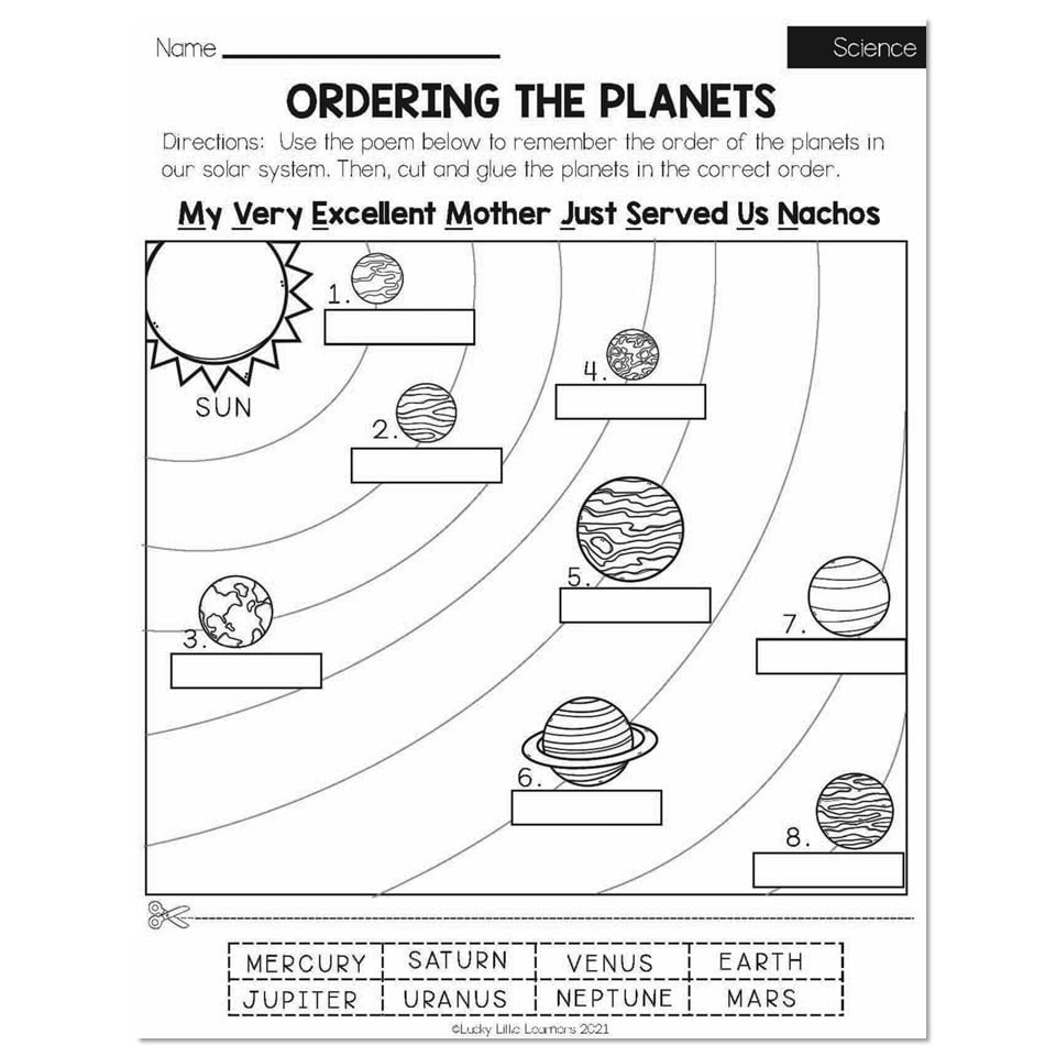 Spring - Early Finishers 2Nd Grade - Science - Ordering The for Free Printable Science Worksheets For 2Nd Grade