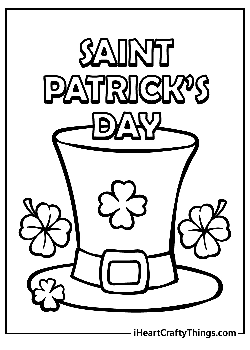 St Patricks Day Coloring Pages 2024 (100% Free Printables) in Free Printable St Patrick Day Coloring Pages