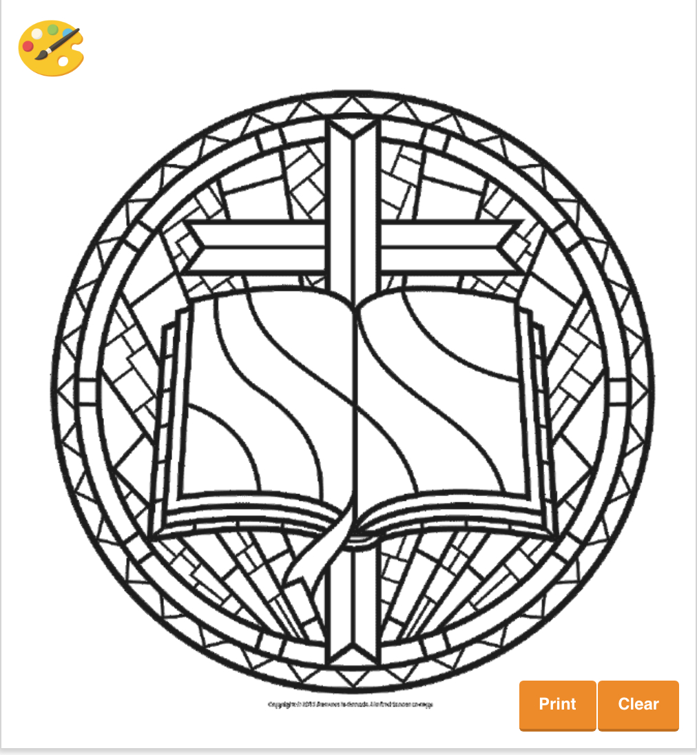 Stained Glass Bible Coloring Sheet #Color #Coloring #Coloringsheet regarding Free Printable Religious Stained Glass Patterns