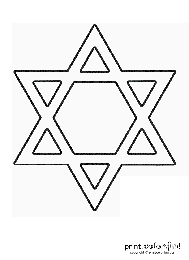 Star Of David | Star Coloring Pages, Printable Star, Coloring Pages within Star of David Template Free Printable