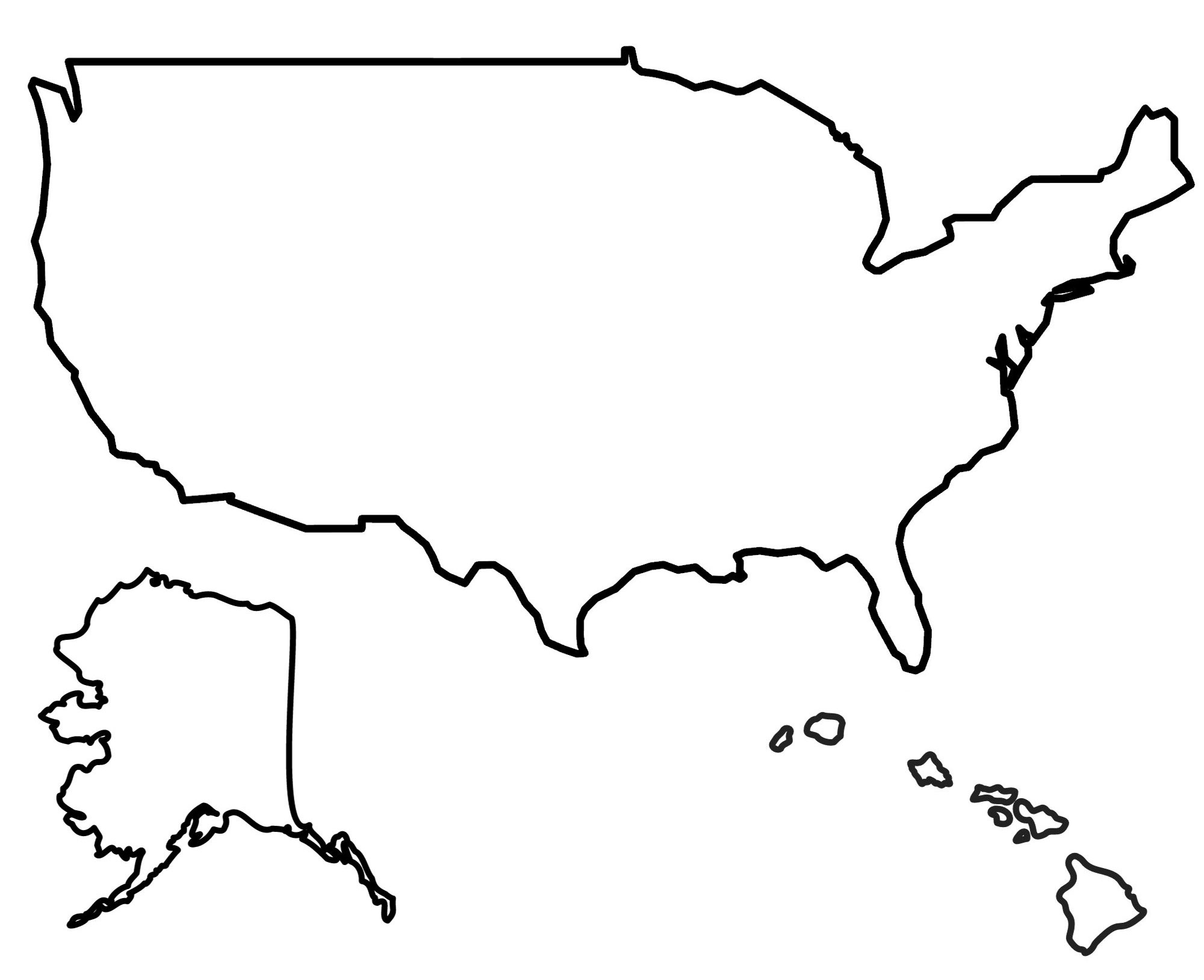 State Outlines: Blank Maps Of The 50 United States - Gis Geography regarding Free Printable Outline Map of United States