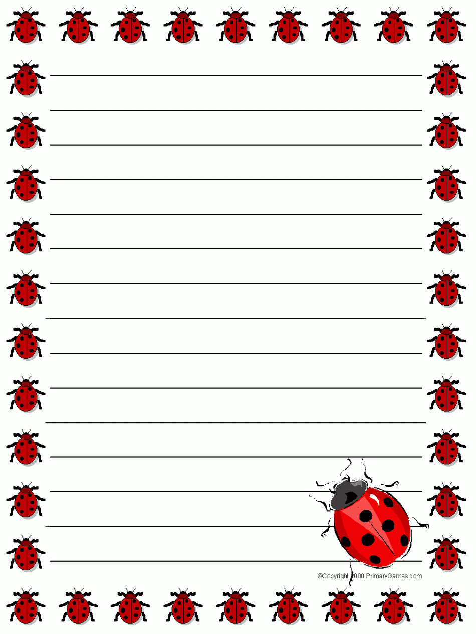 Stationery - Primarygames - Free Printable Worksheets regarding Free Printable Ladybug Stationery