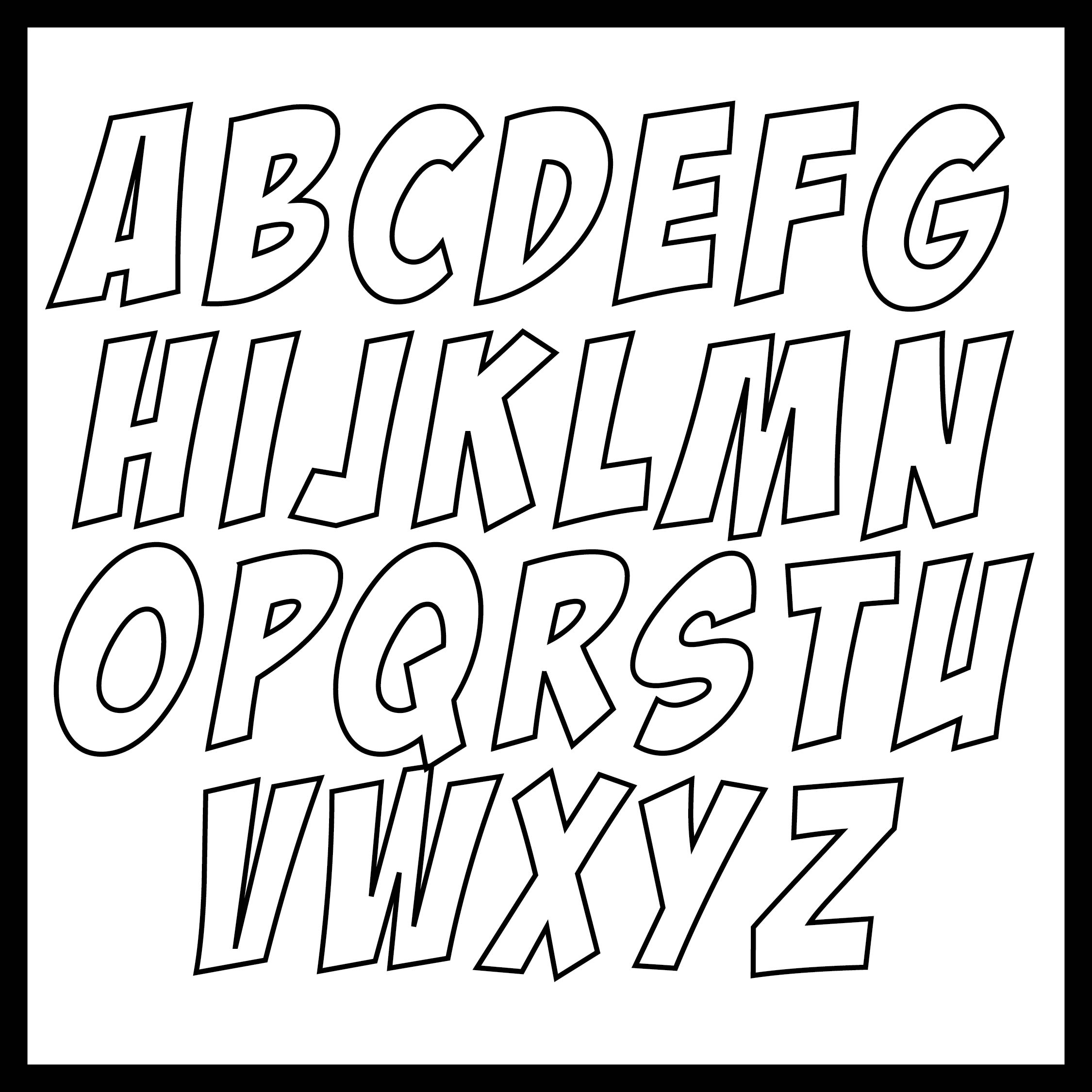 Stencils For Letters Free Printable pertaining to Large Printable Fonts Free