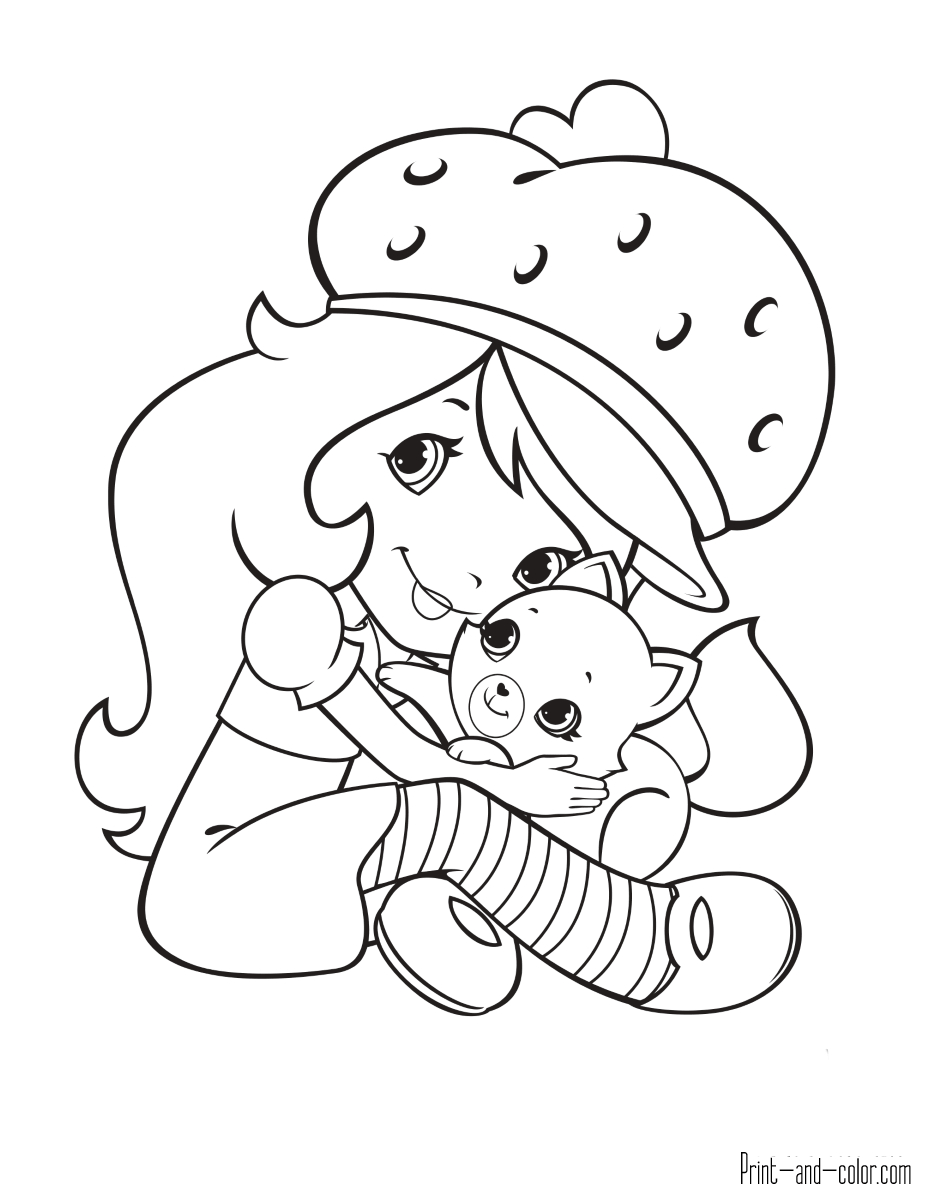 Strawberry Shortcake Coloring Pages | Print And Color intended for Strawberry Shortcake Coloring Pages Free Printable
