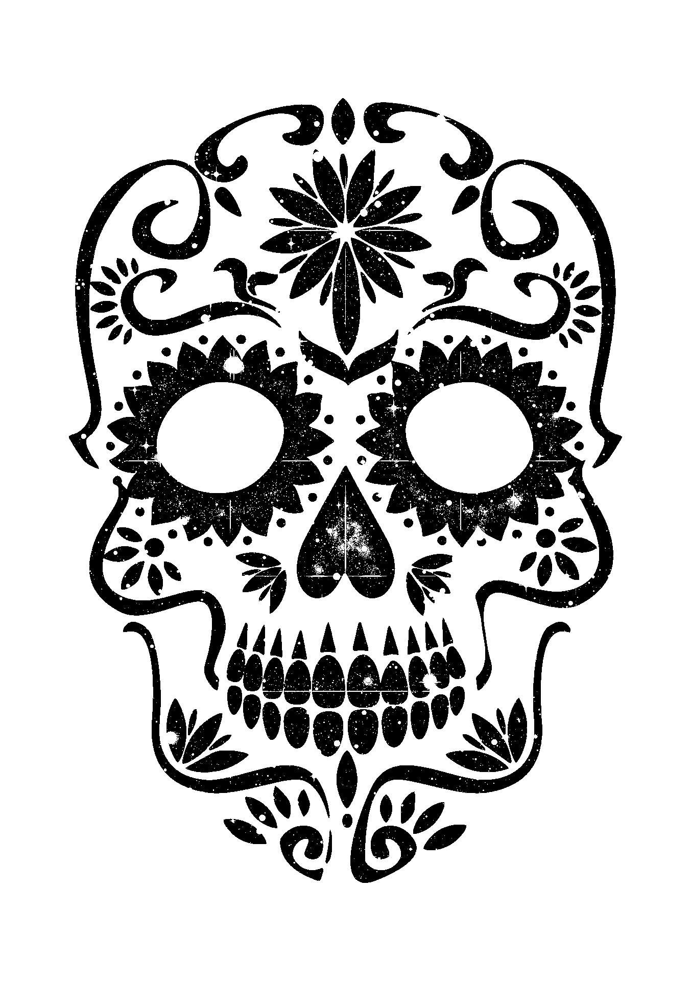 Sugar Skull Pumpkin Tutorial - News with regard to Free Printable Sugar Skull Pumpkin Stencils