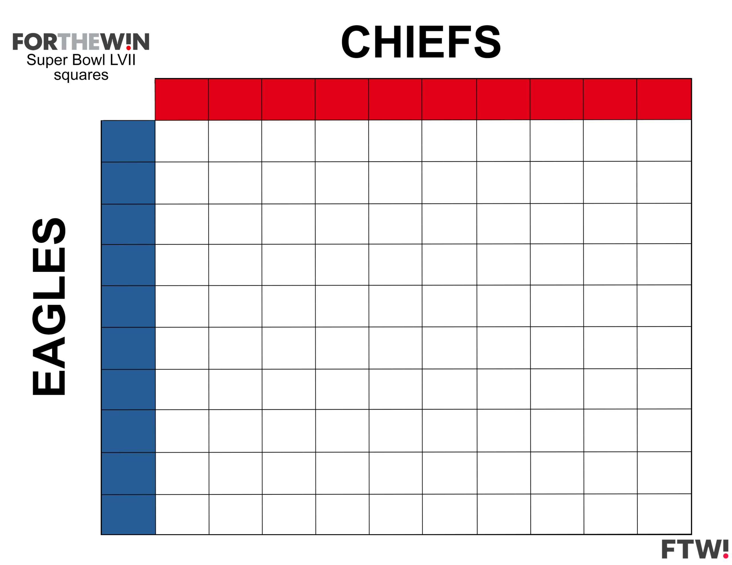 Super Bowl Squares Template: How To Download Your Free Printable inside Football Squares Printable Free