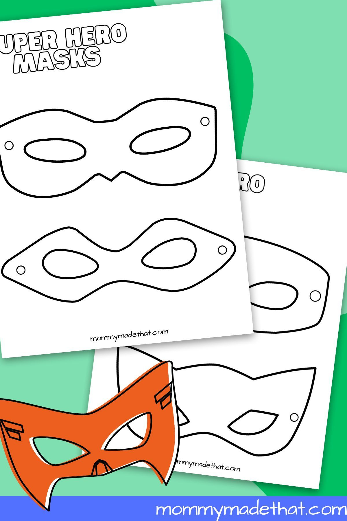 Superhero Mask Templates (Lots Of Free Printables!) | Superhero pertaining to Free Printable Superhero Masks