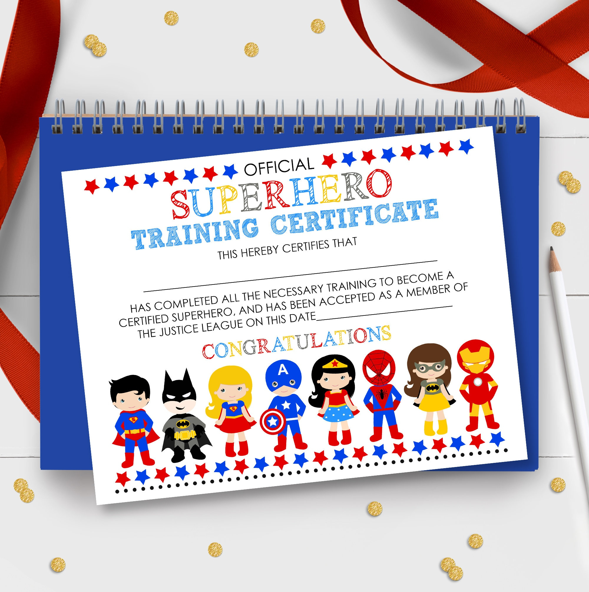 Superhero Training Certificate Superhero Certificate Superhero within Free Printable Superhero Certificates