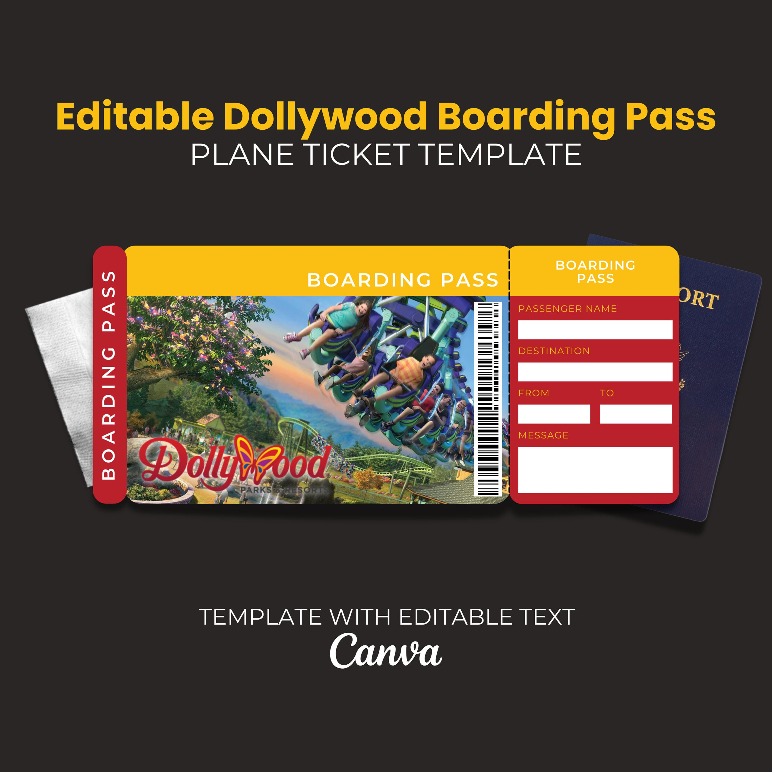 Surprise Ticket Dollywood - Etsy within Free Printable Dollywood Coupons