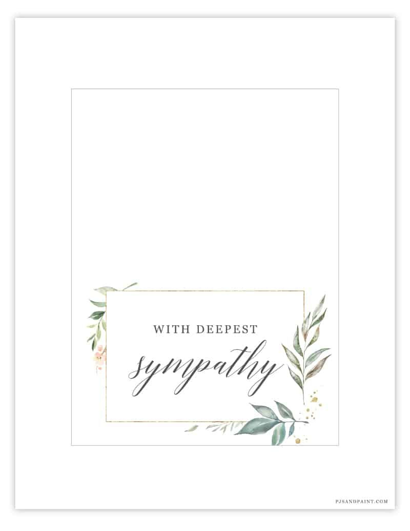 Sympathy Card Template | Free Printable throughout Free Printable Sympathy Cards