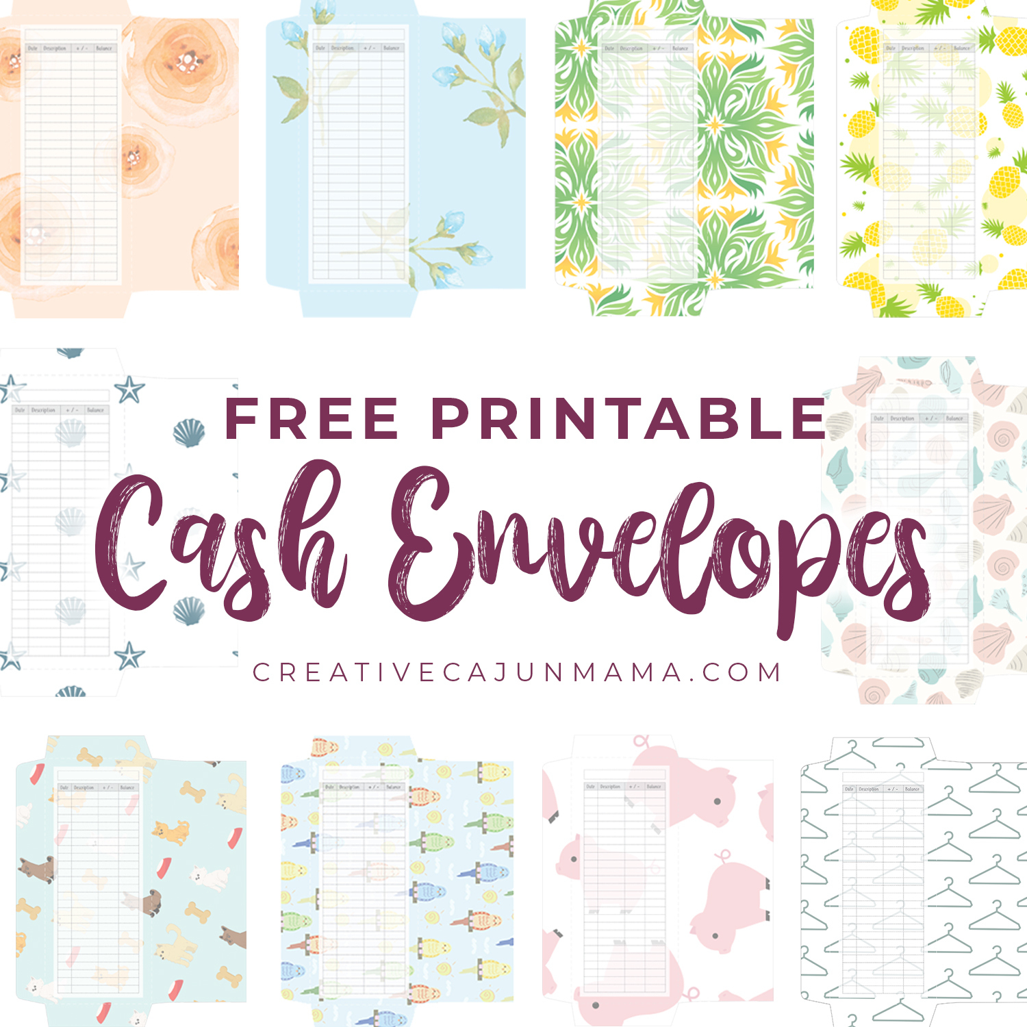 Take Control Of Your Spending Using Cash Envelopes + Free for Free Printable Money Envelopes