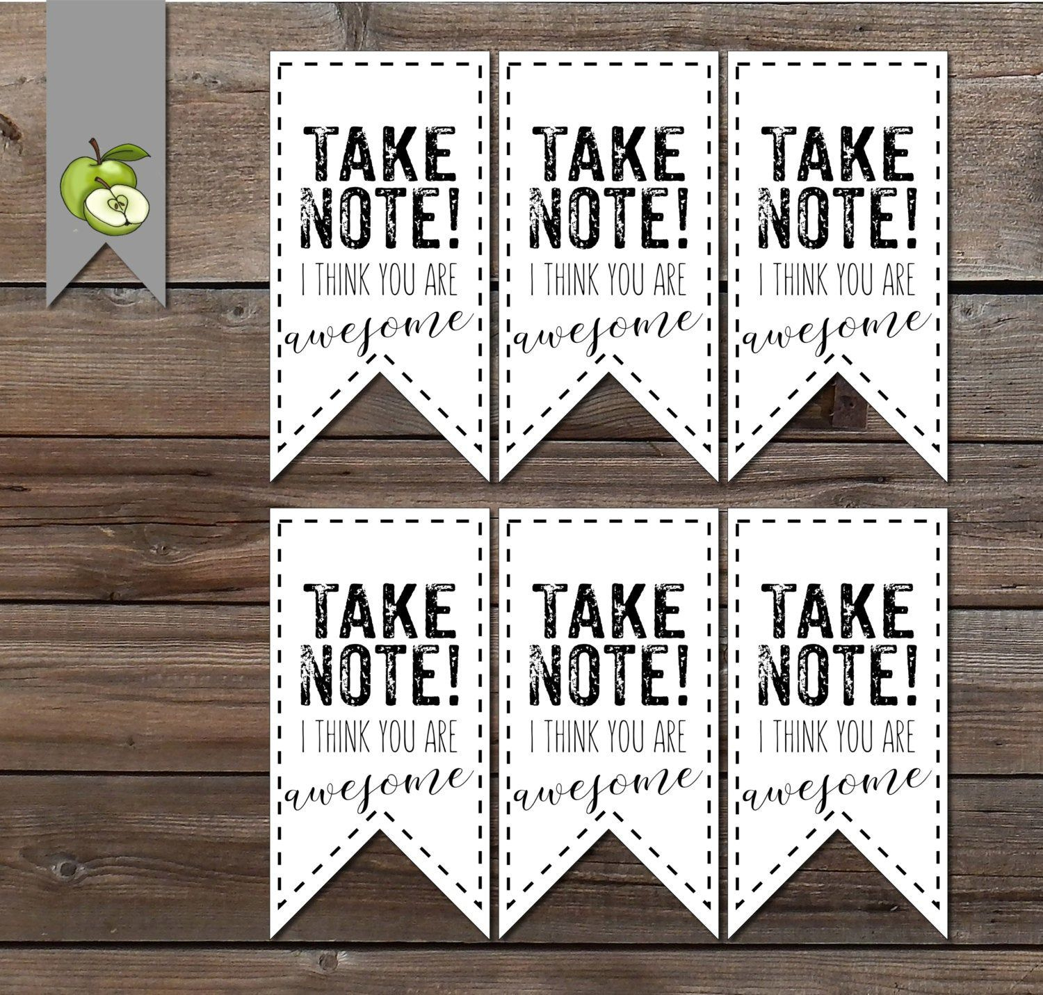 Take Note I Think You&amp;#039;Re Awesome, Take Note We Think Your Awesome in Take Note I Think You Are Awesome Free Printable