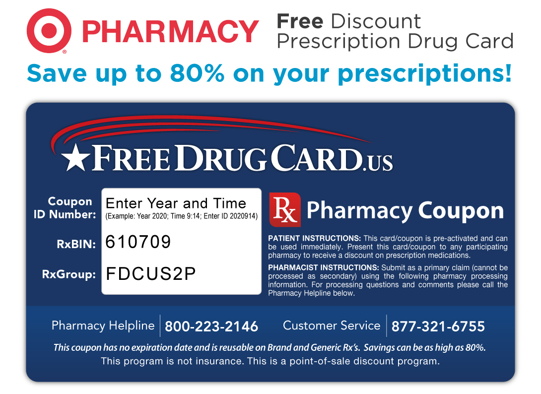 Target Pharmacy Discount Prescription Card - Savings On Rx Drugs with regard to Free Printable Prescription Coupons