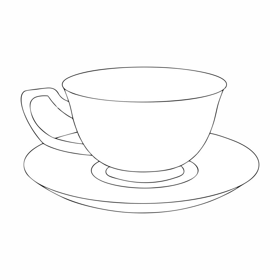 Tea Cup Coloring Pages | Free Printable in Free Printable Tea Cup Coloring Pages