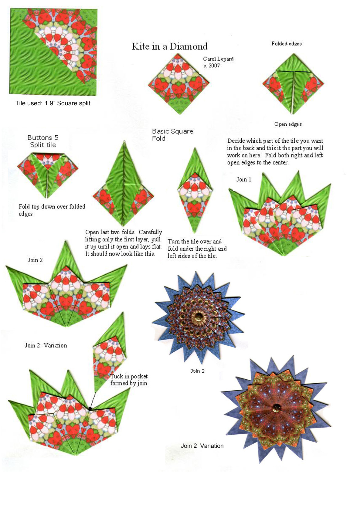 Teabag Fold Instructions regarding Free Printable Tea Bag Folding Patterns