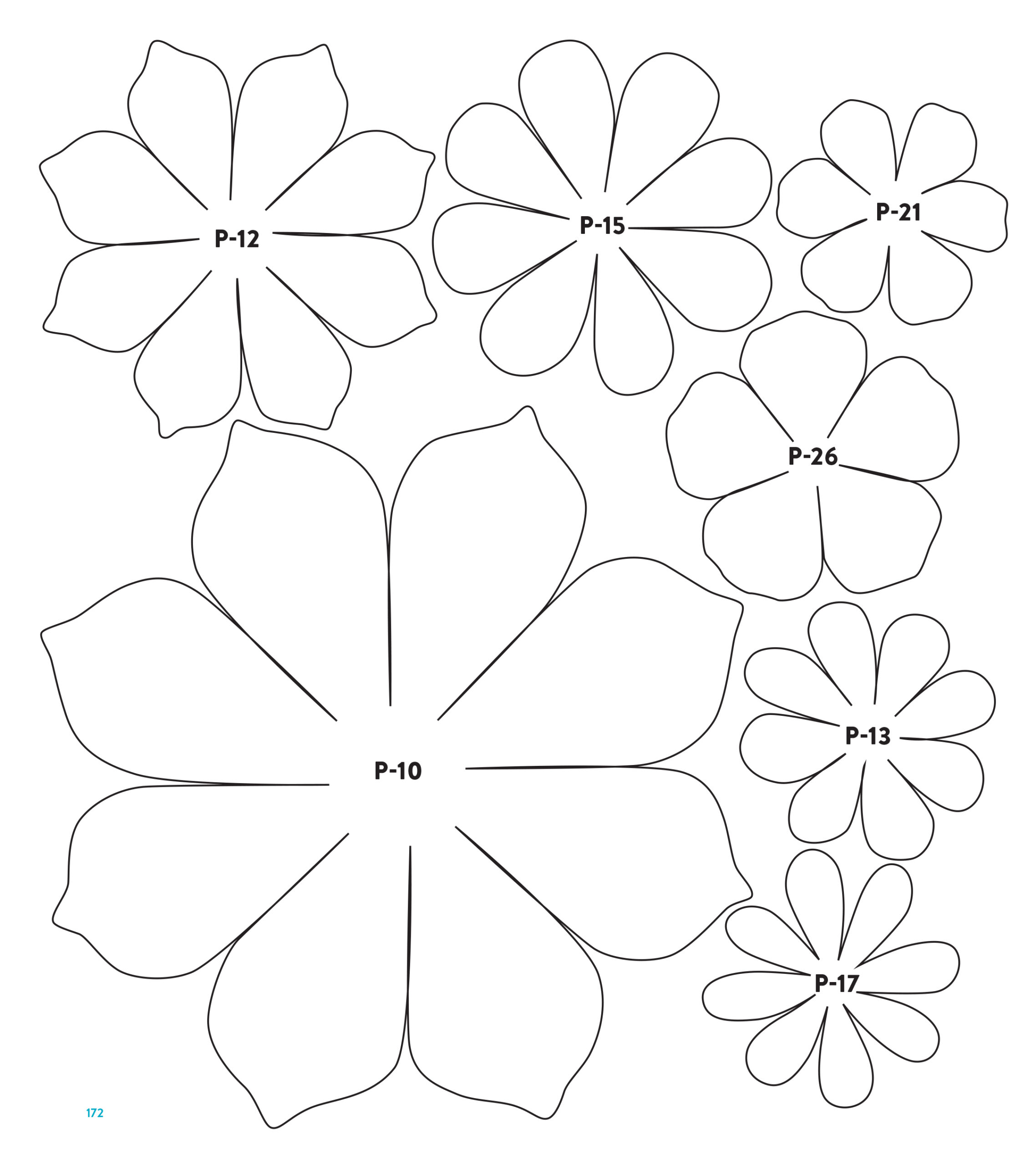 Templates for Free Printable Paper Flower Templates