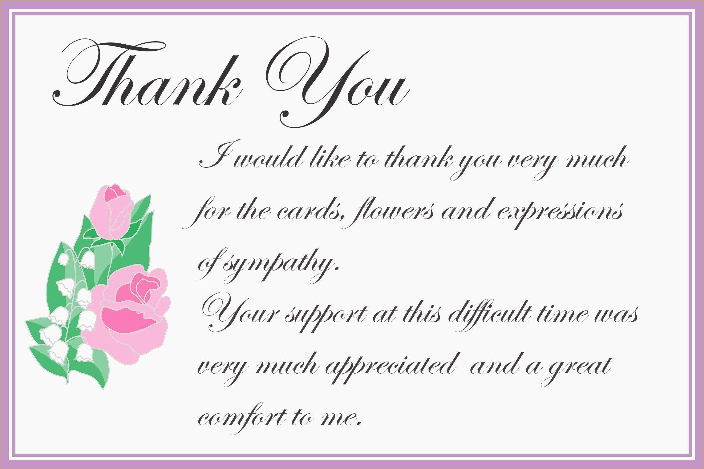 Thank You Letter For Sympathy Card | Sympathy Thank You Cards with regard to Thank You Sympathy Cards Free Printable