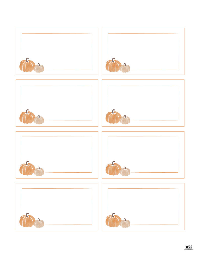 Thanksgiving Place Cards - 15 Free Printable Sets | Printabulls within Free Printable Thanksgiving Place Cards