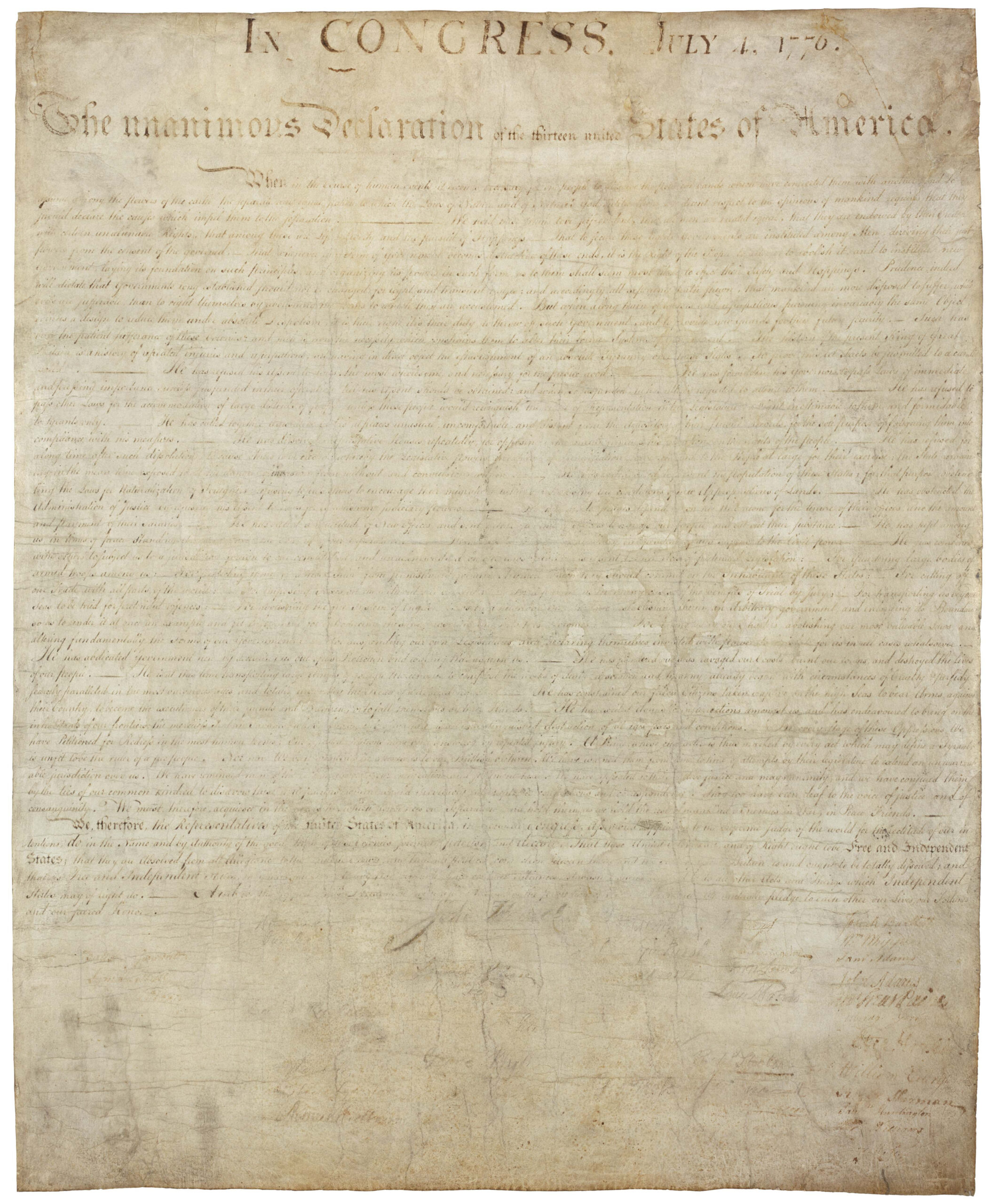 The Declaration Of Independence | National Archives with Free Printable Copy of the Declaration of Independence