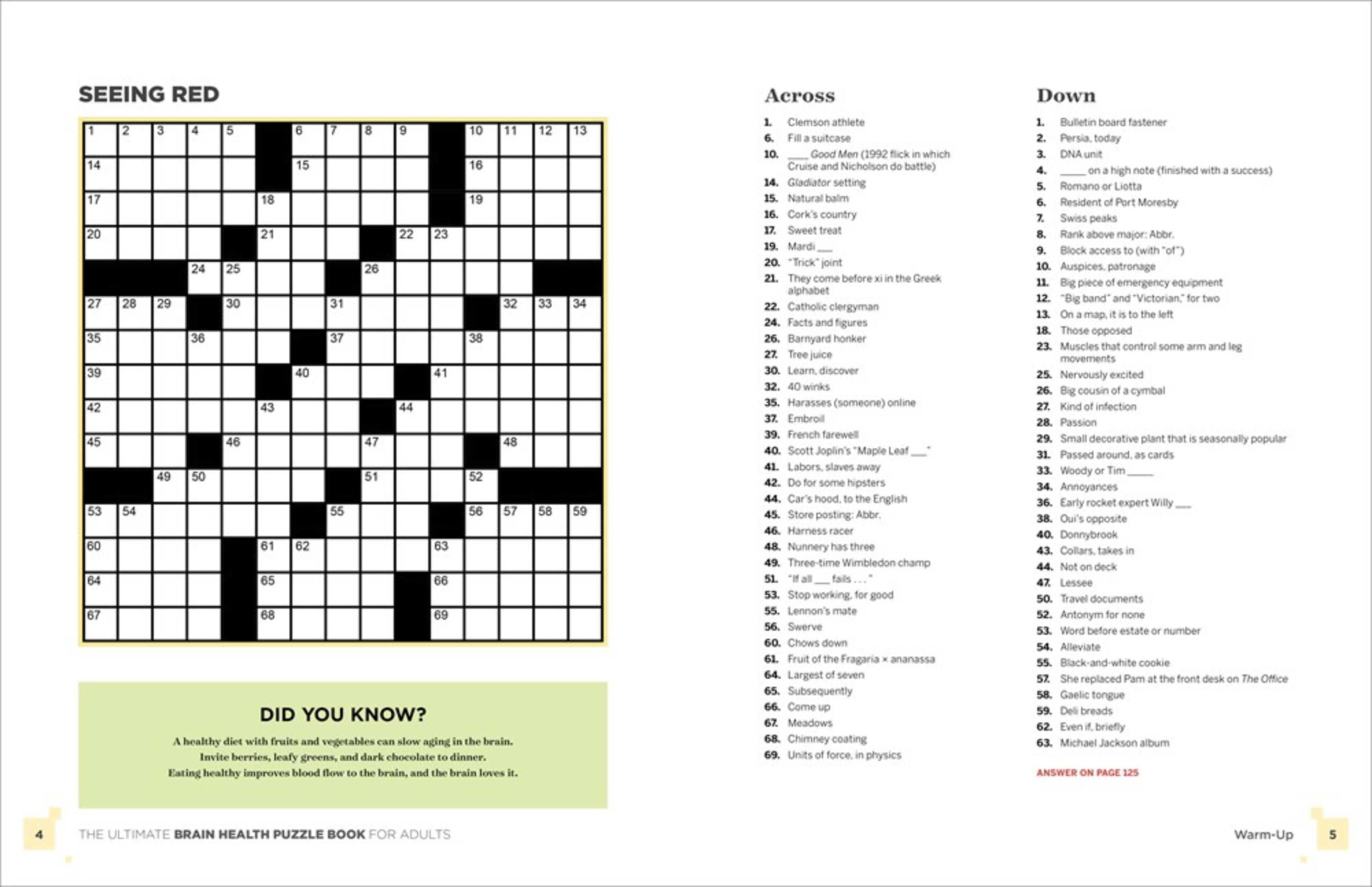 The Ultimate Brain Health Puzzle Book For Adults : Crosswords with regard to Merl Reagle&amp;amp;#039;s Sunday Crossword Free Printable