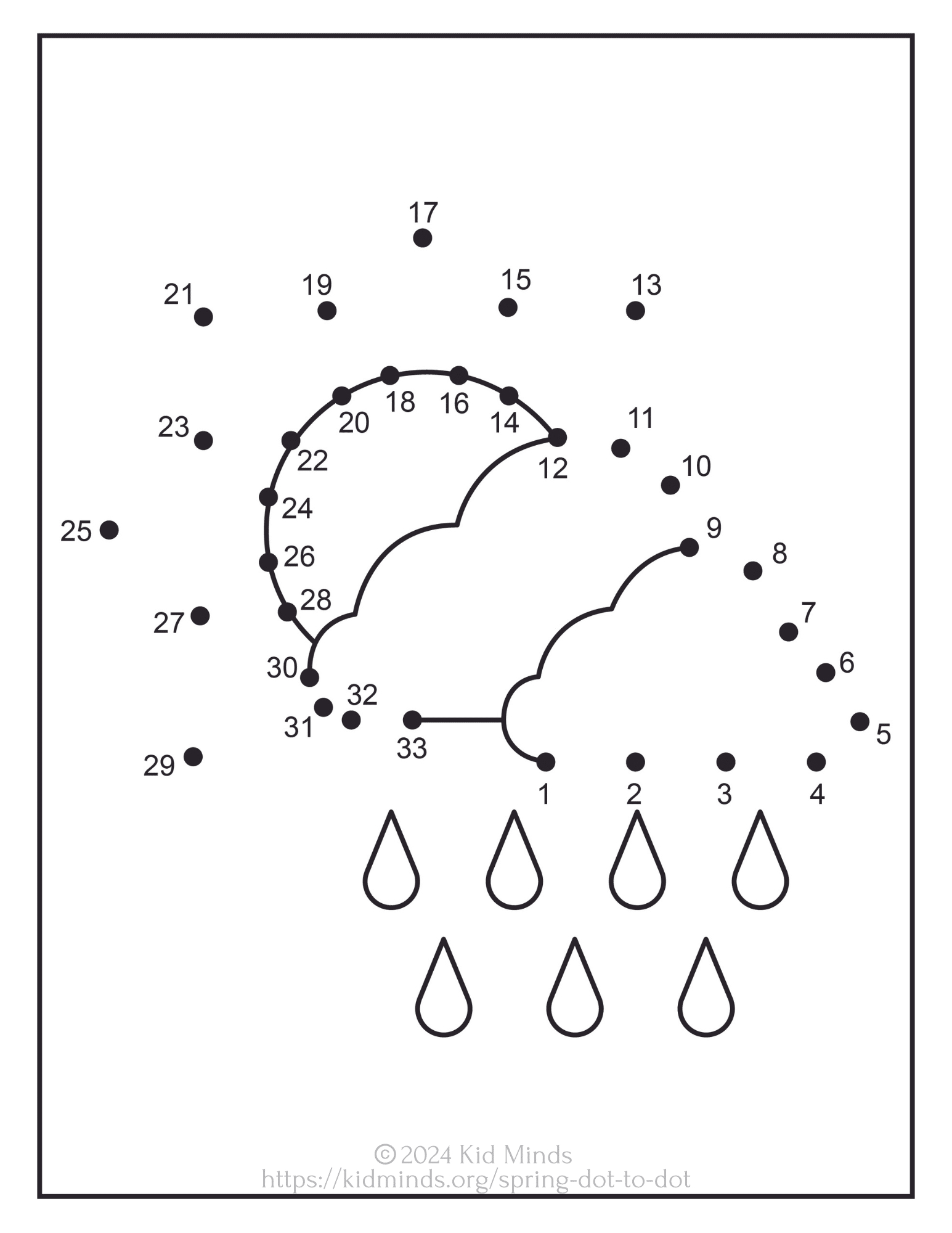 The Ultimate Collection Of Spring-Inspired Dot-To-Dot Pages | Kidminds for Free Printable Dot to Dot Easy