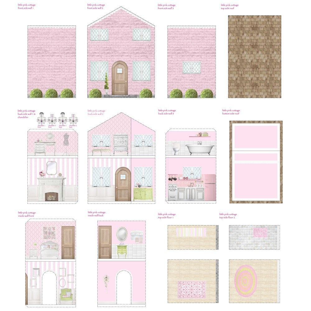 The Wise Quartet Printable Dollhouse within Free Dollhouse Printables