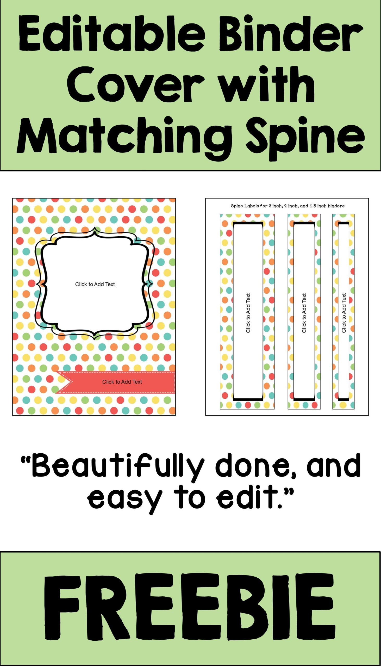 This Free Editable Binder Cover And Spine Is A Printable Template inside Free Printable Customizable Binder Covers