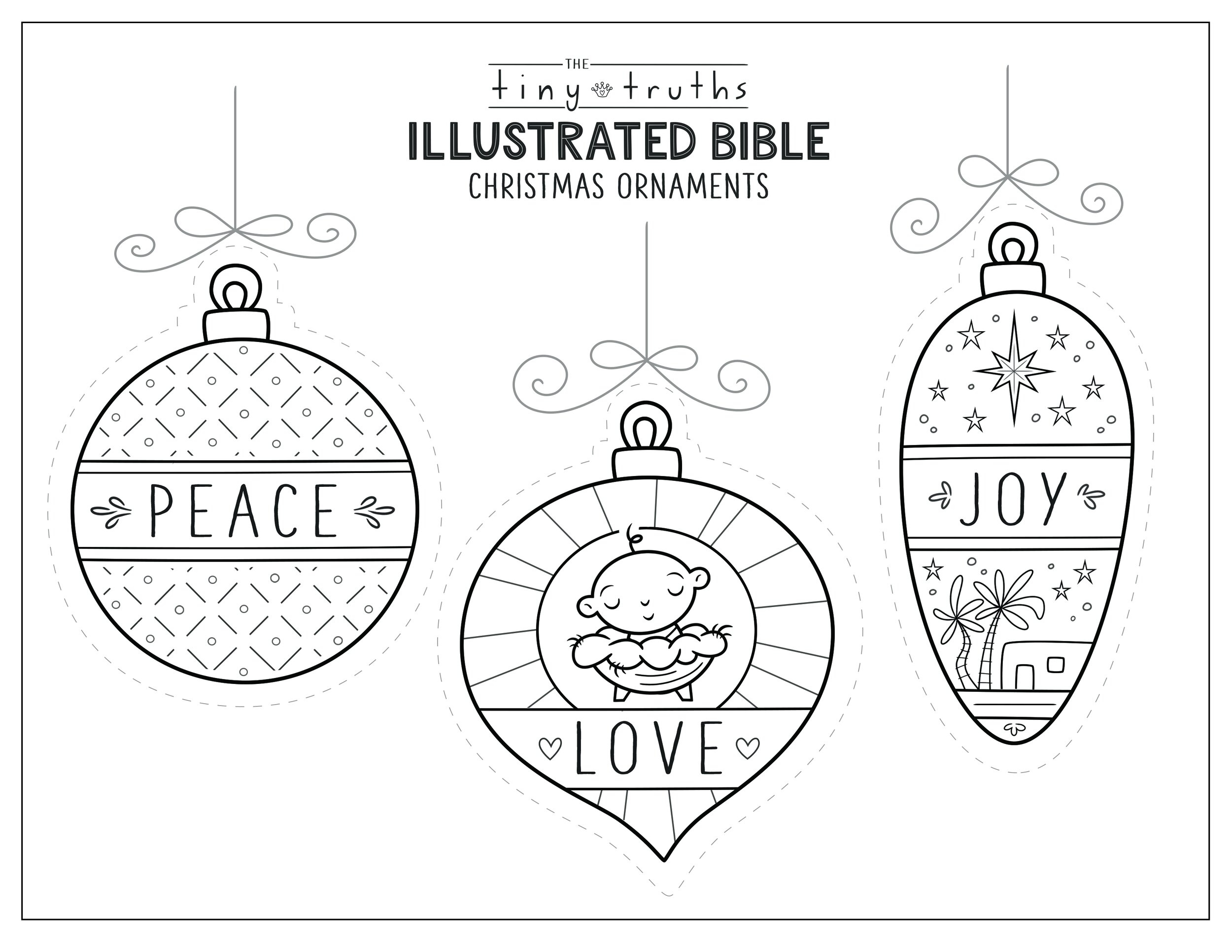 Tiny Truths Illustrated Bible Christmas Coloring And Crafts — Tiny within Free Printable Bible Christmas Coloring Pages