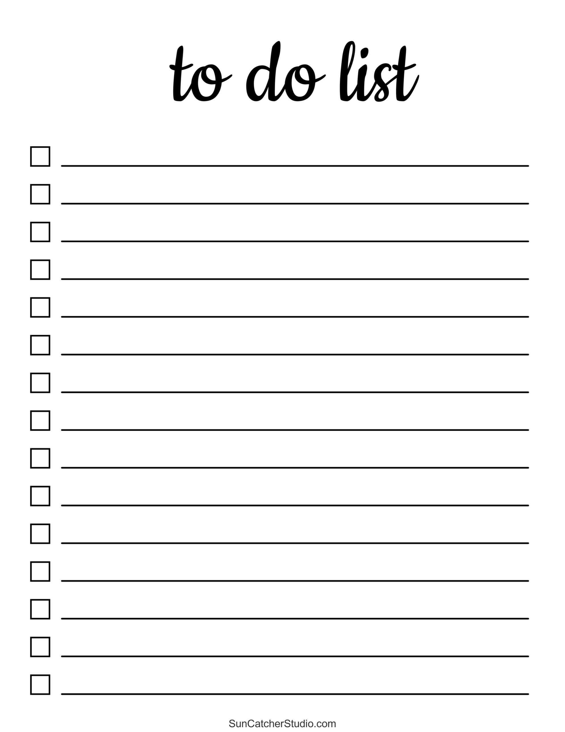 To Do List (Free Printable Pdf Templates) – Things To Do – Diy inside To Do List Free Printable