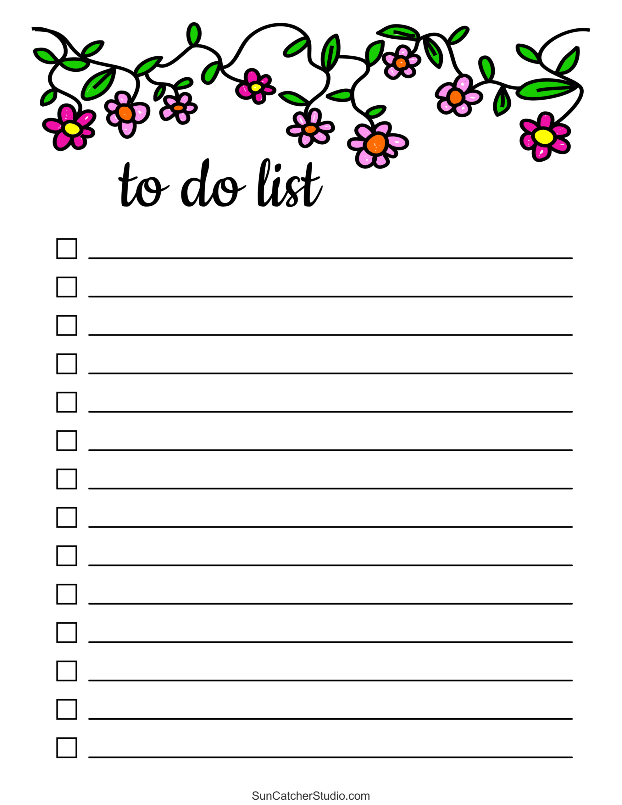 To Do List (Free Printable Pdf Templates) – Things To Do – Diy regarding Free Printable Kids To Do List