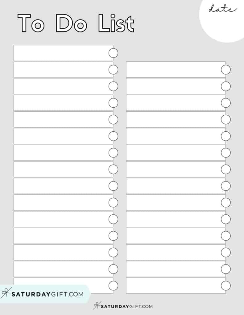 To-Do List Template - 29 Cute &amp;amp; Free Printable To-Do Lists intended for Free Printable List Paper