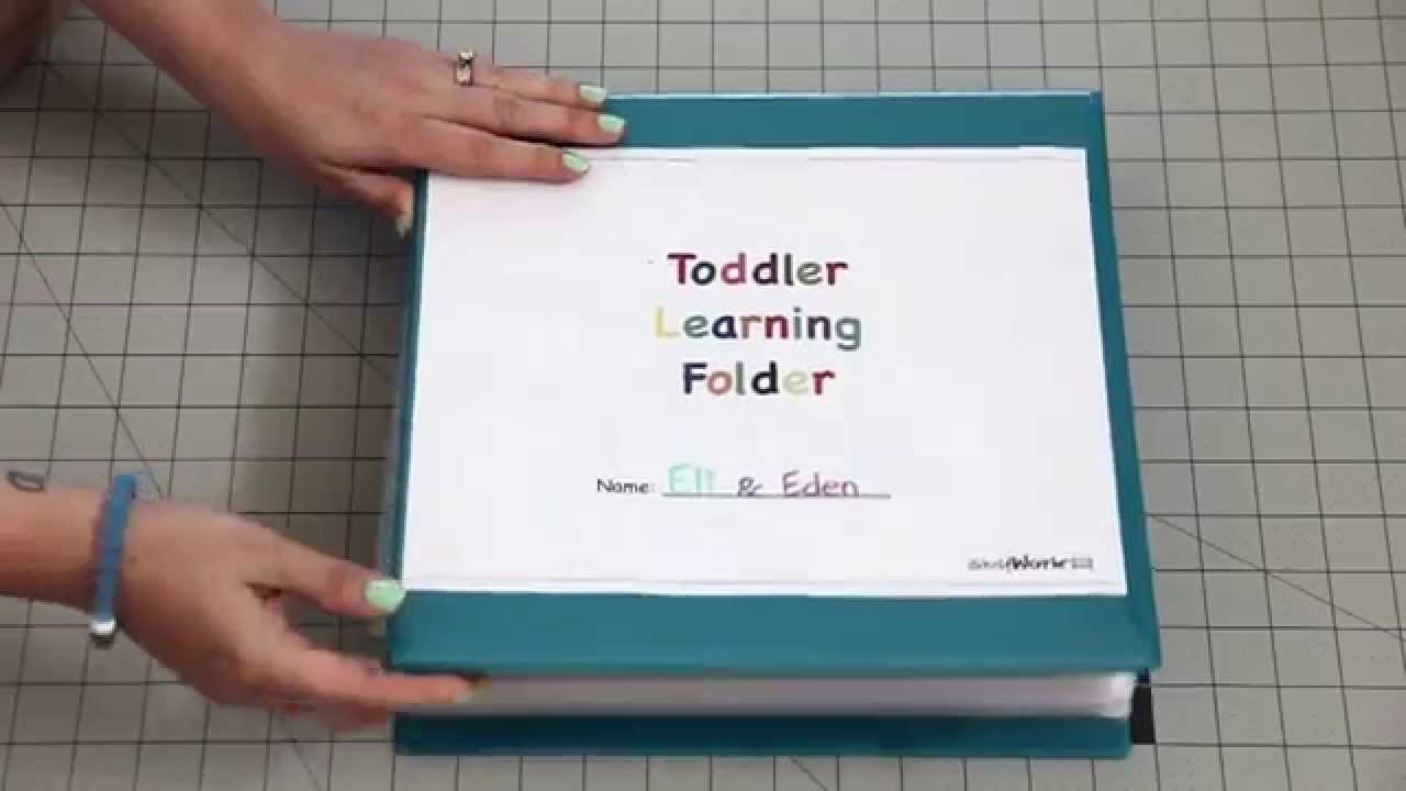 Toddler Learning Folder! regarding Jady a Free Printables