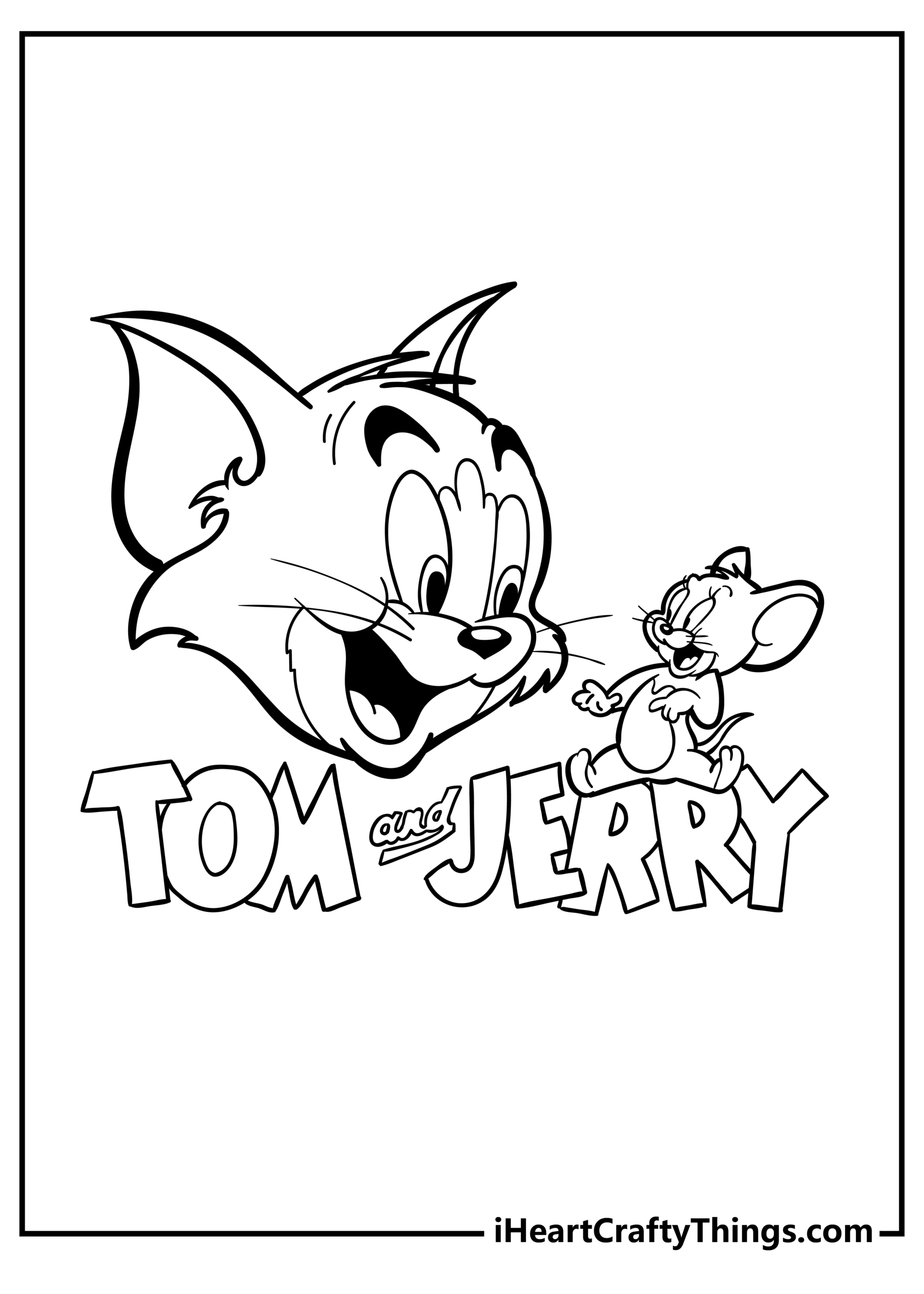 Tom And Jerry Coloring Pages (100% Free Printables) for Free Printable Tom And Jerry Coloring Pages