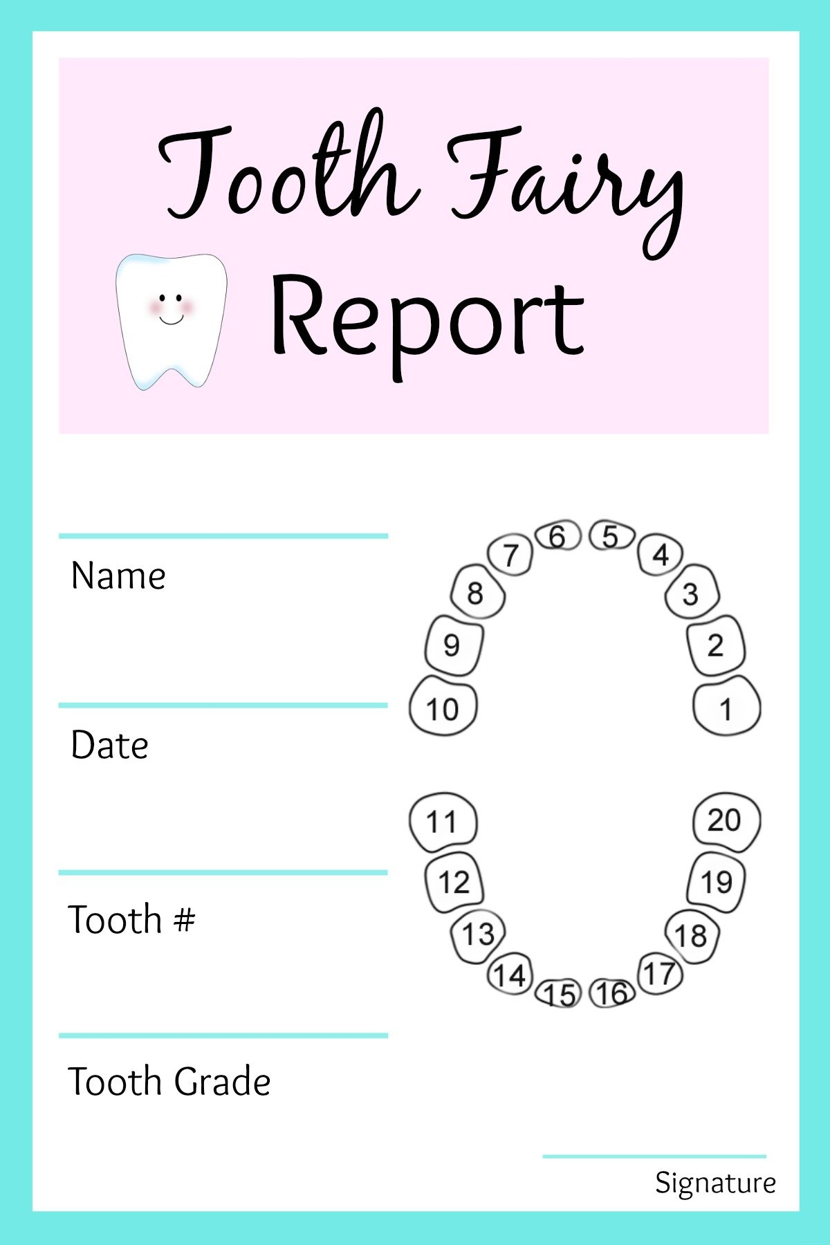 Tooth Fairy Ideas And Free Printables: Tooth Fairy Letterhead pertaining to Free Tooth Fairy Printables