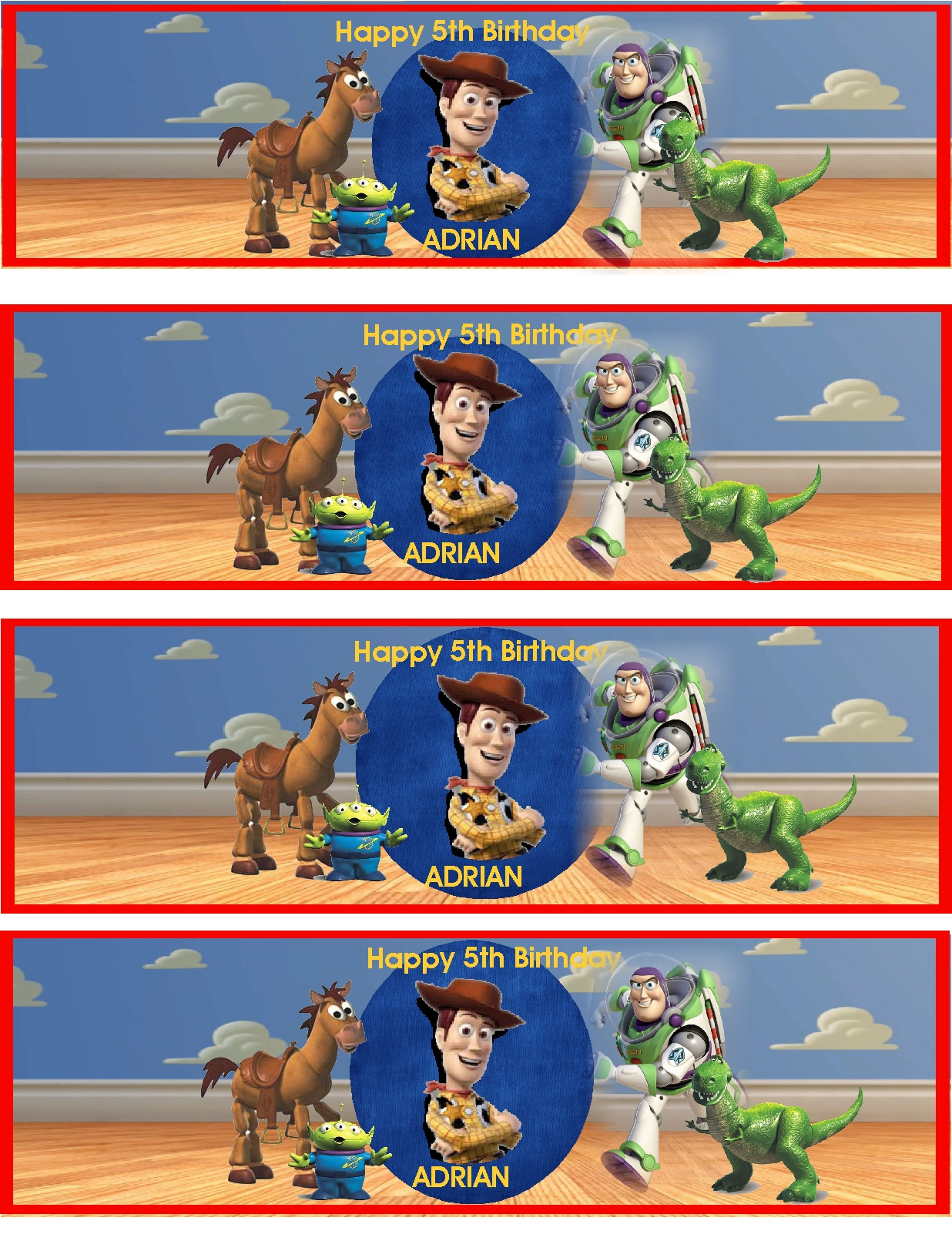 Toy Story ~ Water Bottle Lables | Digital Scrapbooking At in Free Printable Toy Story Water Bottle Labels