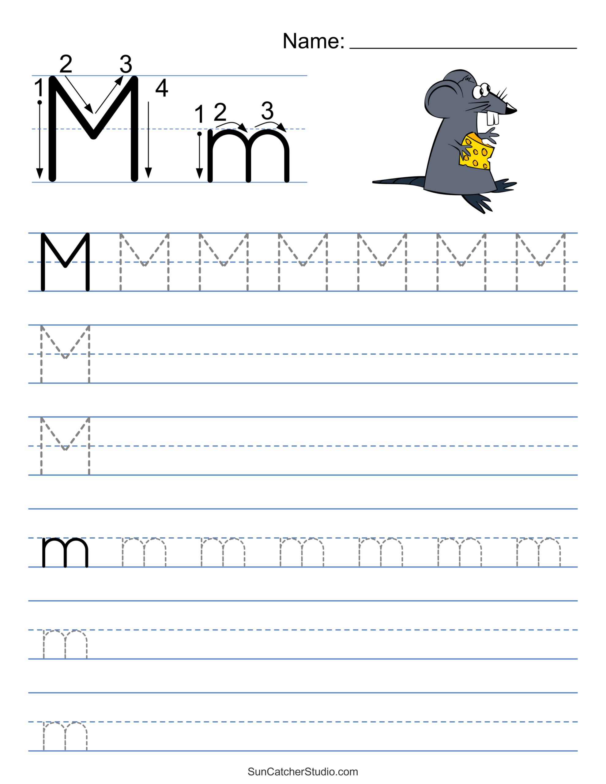 Tracing Alphabet Letters (Printable Handwriting Worksheets) – Diy with Free Printable Letter Writing Worksheets