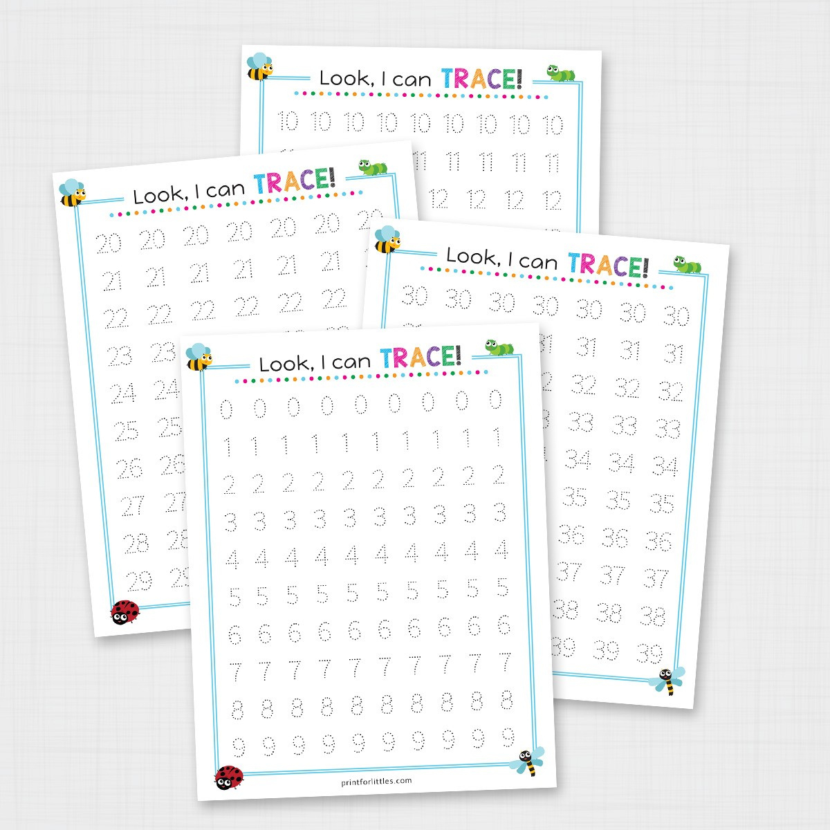 Tracing Numbers 1 To 50 for Free Printable Tracing Numbers 1-50