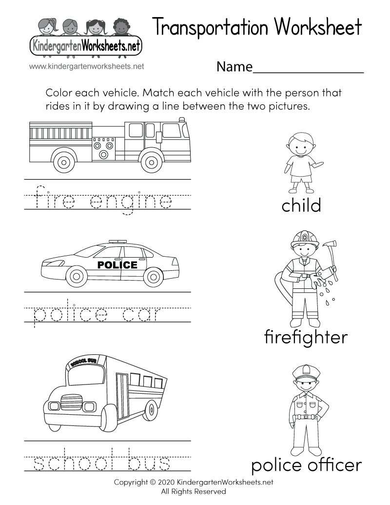 Transportation Worksheet - Free Printable, Digital, &amp;amp; Pdf regarding Free Printable Transportation Worksheets for Kids