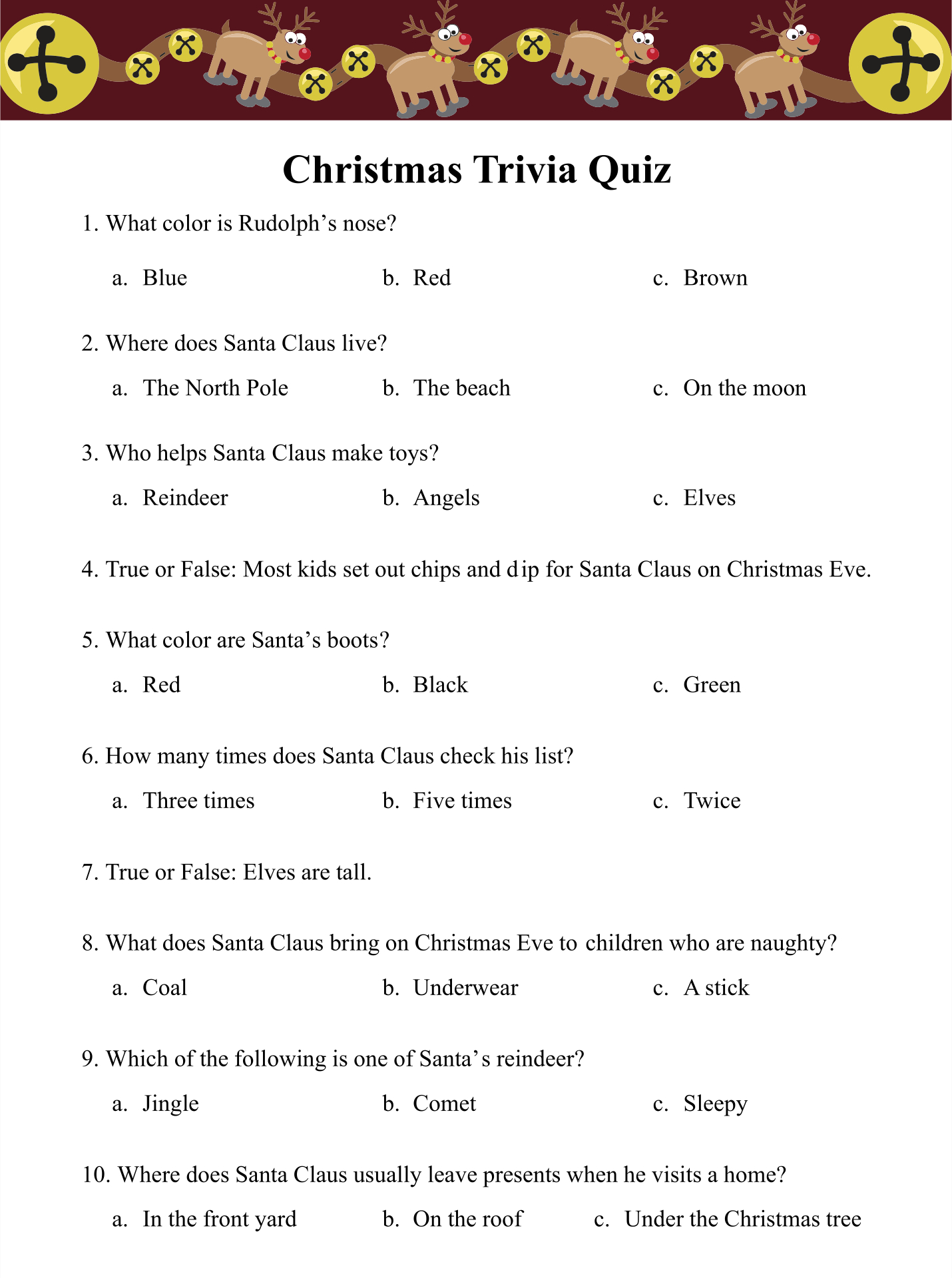 Trivia For Seniors - 10 Free Pdf Printables | Printablee | Fun with regard to Free Printable Trivia Questions For Seniors