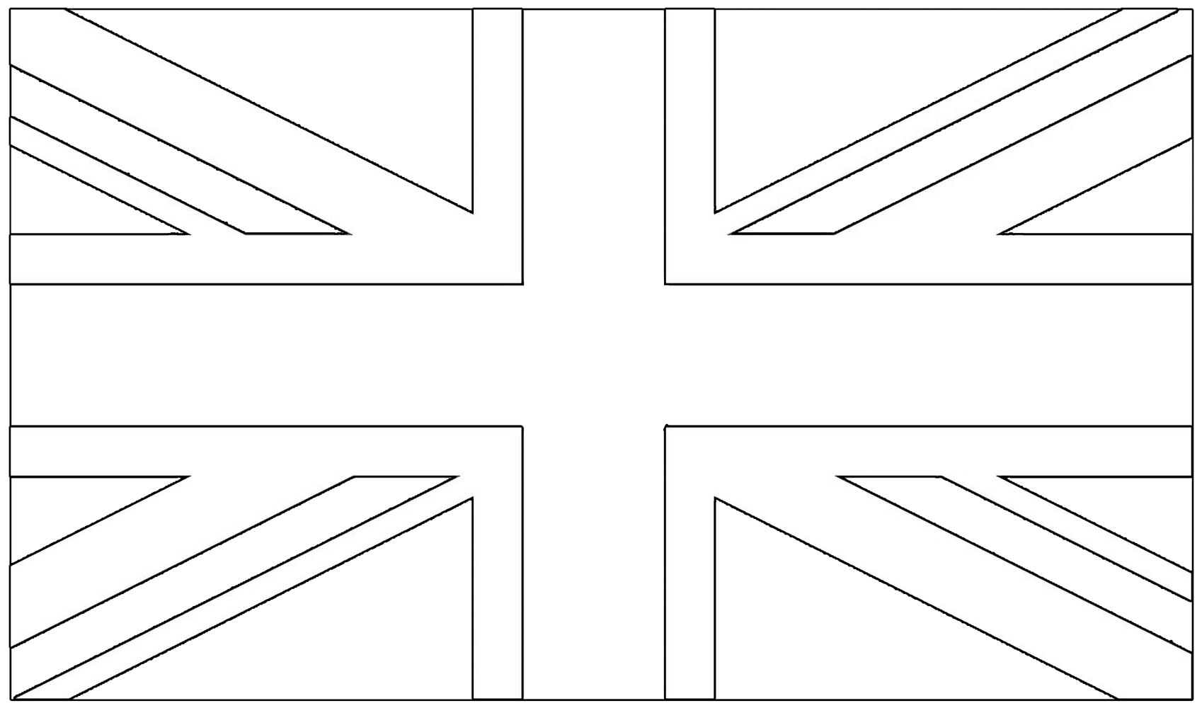 Uk Flag Colouring - Rooftop Post Printables inside Free Printable Union Jack Flag to Colour