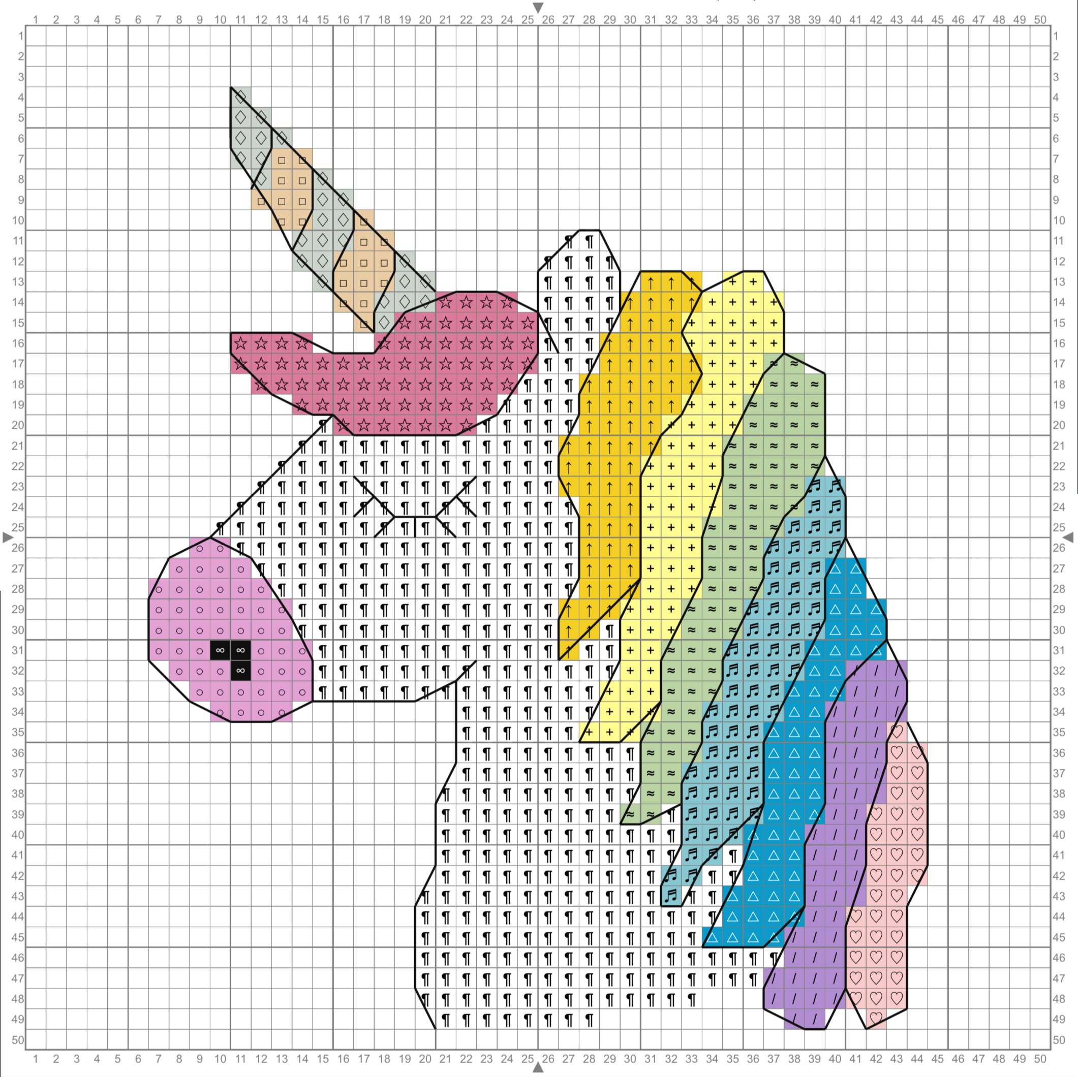 Unicorn Cross Stitch Pattern – Free Printable | Mama Geek inside Free Printable Cross Stitch